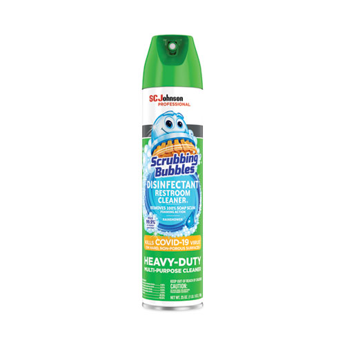 Scrubbing Bubbles Aerosol Can Multi Surface Bathroom Cleaner, Clean Fresh Scent-12/25oz