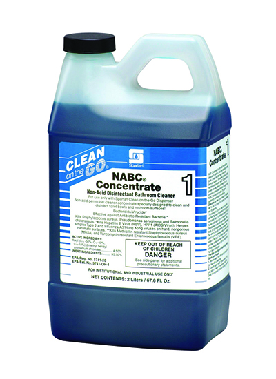 Clean on the Go #1 NABC Concentrate Non Acid Cleaner-4/2LTR