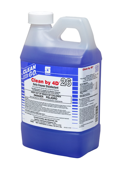 Clean on the Go #26 Clean by 4D® Healthcare Disinfectant-4/2LTR